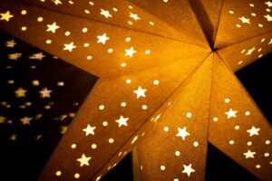 Étoile lumineuse de Noël